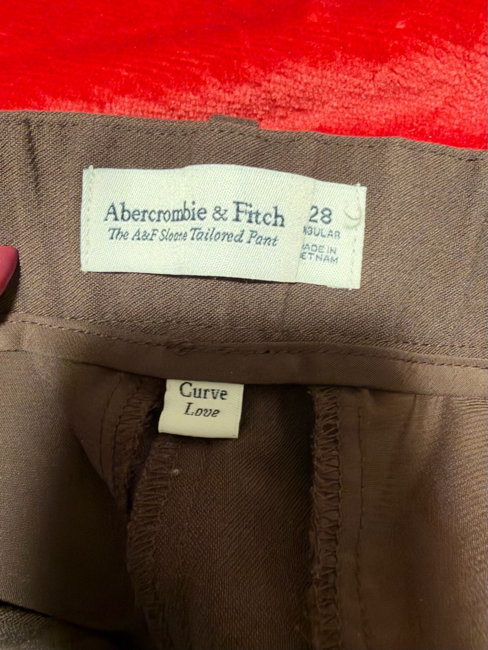 Abercrombie & Fitch Brown Tailored Pants